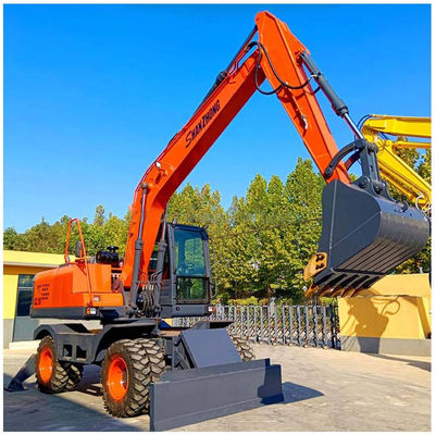 Gute Qualität Fabrik 18 Tonnen Radbagger SZL180 SHANZHONG Hydraulischer Bagger