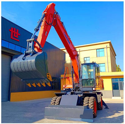 Gute Qualität Fabrik 18 Tonnen Radbagger SZL180 SHANZHONG Hydraulischer Bagger