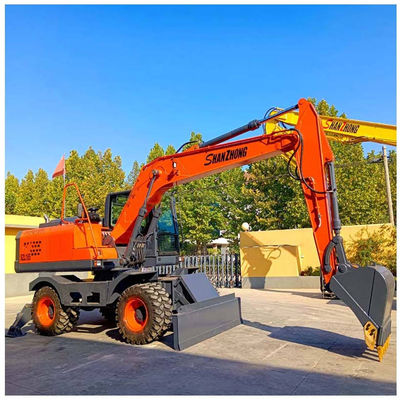 Gute Qualität Fabrik 18 Tonnen Radbagger SZL180 SHANZHONG Hydraulischer Bagger
