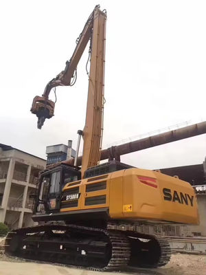 Zusammengestellte 20-60 Tonnen Digger Piling Boom Erweiterung Boom und Arm mit Hammer für Baubagger