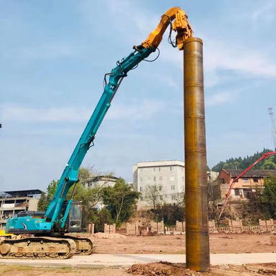 Zusammengestellte 20-60 Tonnen Digger Piling Boom Erweiterung Boom und Arm mit Hammer für Baubagger