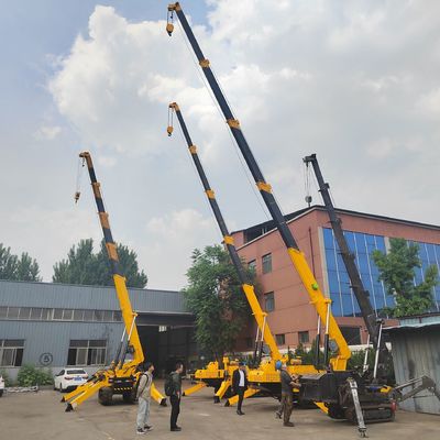 Baumaschinen Teleskop-Boom 1-8 Tonnen Spinnekranen Elektrische Doppelleistung