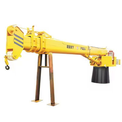 XDEM Schwimmbranen Teleskop-Boom-Fest-Hydraulik-Kran für Schiffe und Fischereiboote vom Kai