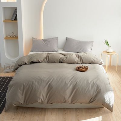 Beige Farbe Baumwolle Bettdecke Bettwäsche Bettwäsche Set Großauftrag Lieferant