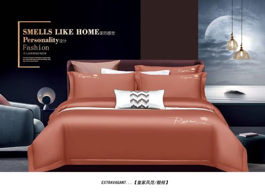 Massivkorall Ägyptische Baumwolle Fitted Bettwäsche Sets individuell