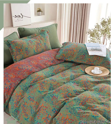 100% gewaschene Baumwolle Neues Design Jacquard Bettwäsche