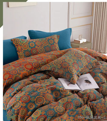 Neues Design Jacquard Baumwoll-Bettwäsche Set Cutom Größe Decke Abdeckung Bettwäsche