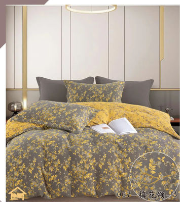 Gesund und komfortabel 100% gewaschene Baumwolle Jacquard-Bettwäsche Set Decke Abdeckung Bettwäsche