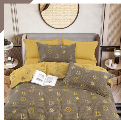 100% gewaschene Baumwolle Neues Design Farbe Jacquard Bettwäsche Set Decke Abdeckung Einbauteile