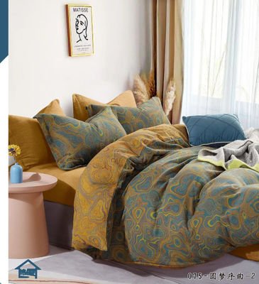 Baumwolle Jacquard Bettwäsche Set Decke Abdeckung Bettwäsche Kissen Gehäuse Einbauteile
