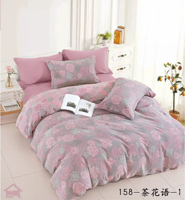 Pink &amp; Grey Europen Design Jacquard Baumwolle Bettwäsche Set Decke Abdeckung Einbauteile