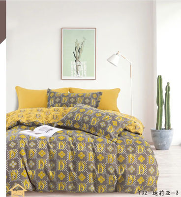 Europäischer Jacquard Vollbaumwollfarben-Bettwäsche-Set