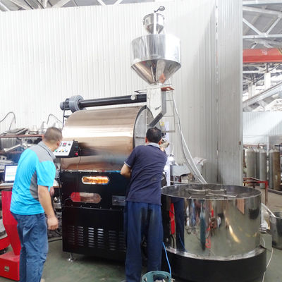 Kaffeeröster Industrie für Fabrikgebrauch Kaffeeröster 50kg 60kg mit PLC-Steuerung