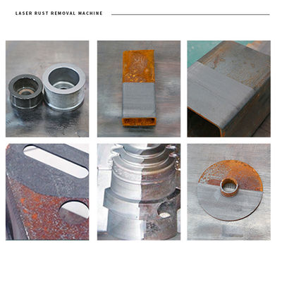 Hochgeschwindigkeits-Laserreinigungsmaschine 1500W 2000W Luftkühlung Edelstahl Material Metall Rost Öl Oxidationsschicht Entfernen