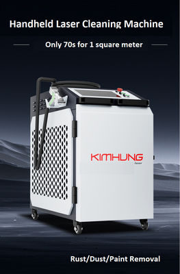 Hochgeschwindigkeits-Laserreinigungsmaschine 1500W 2000W Luftkühlung Edelstahl Material Metall Rost Öl Oxidationsschicht Entfernen