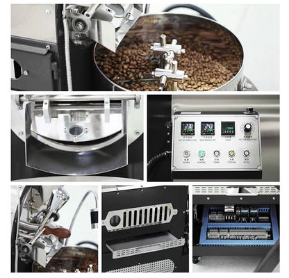 Neues Design CE-Zertifikat 10kg 12kg Kaffeetoaster Automatischer industrieller Kaffeetoaster