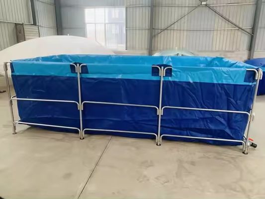XDEM Landwirtschaft Klappbare PVC-Quadratbehälter Tarpaulin Kulturquadratischer Fischteich Rechteck Formen für Fischfarmen