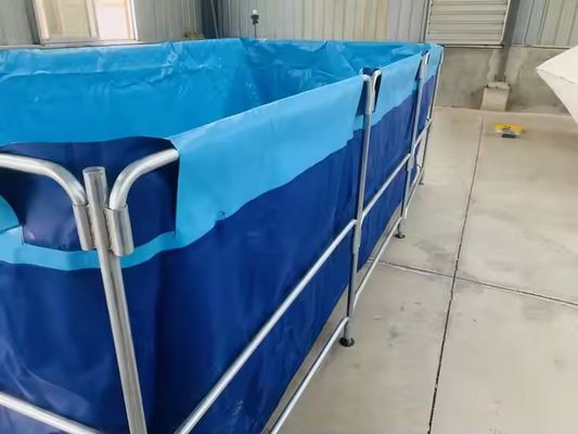 XDEM Landwirtschaft Klappbare PVC-Quadratbehälter Tarpaulin Kulturquadratischer Fischteich Rechteck Formen für Fischfarmen