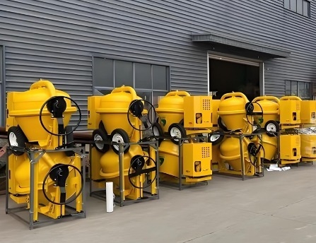 350L Diesel-Betonmischmaschine, tragbar, 14 m³/h