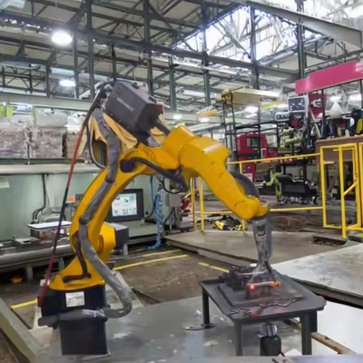 10 kg Nutzlast 1700 mm Reichweite 6-Achs-Industrieroboterarm Edelstahl MIG-Schweißen Automatischer 6-Achs-Roboter-Schweißmanipulator