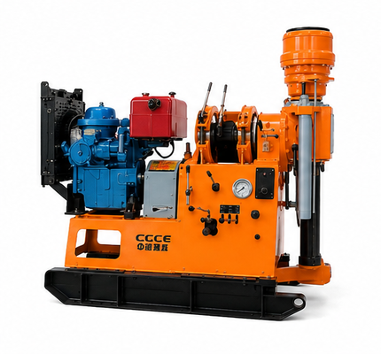 XDEM Chongtan XY-2B Spindeltyp Kernbohranlage 530m Geologische Explorationsbohrmaschine Max 300mm Bohrloch Wasserbrunnen Füllung Mikro Pile Bohranlage mit Diesel & elektrische Dual Power