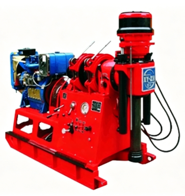 XDEM Chongtan XY-2B Spindeltyp Kernbohranlage 530m Geologische Explorationsbohrmaschine Max 300mm Bohrloch Wasserbrunnen Füllung Mikro Pile Bohranlage mit Diesel & elektrische Dual Power