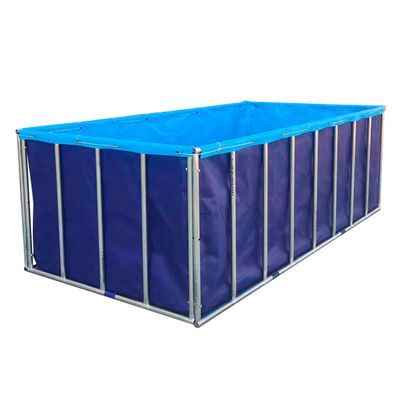 XDEM Landwirtschaft Klappbare PVC-Quadrattanks Tarpaulin Kulturquadrat Fischteich Rechteck Form für Fischfarmen