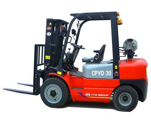 Rad-Antriebs-Gabelstapler YTO 4, 10km/H 3 Ton Forklift With Gasoline Engine